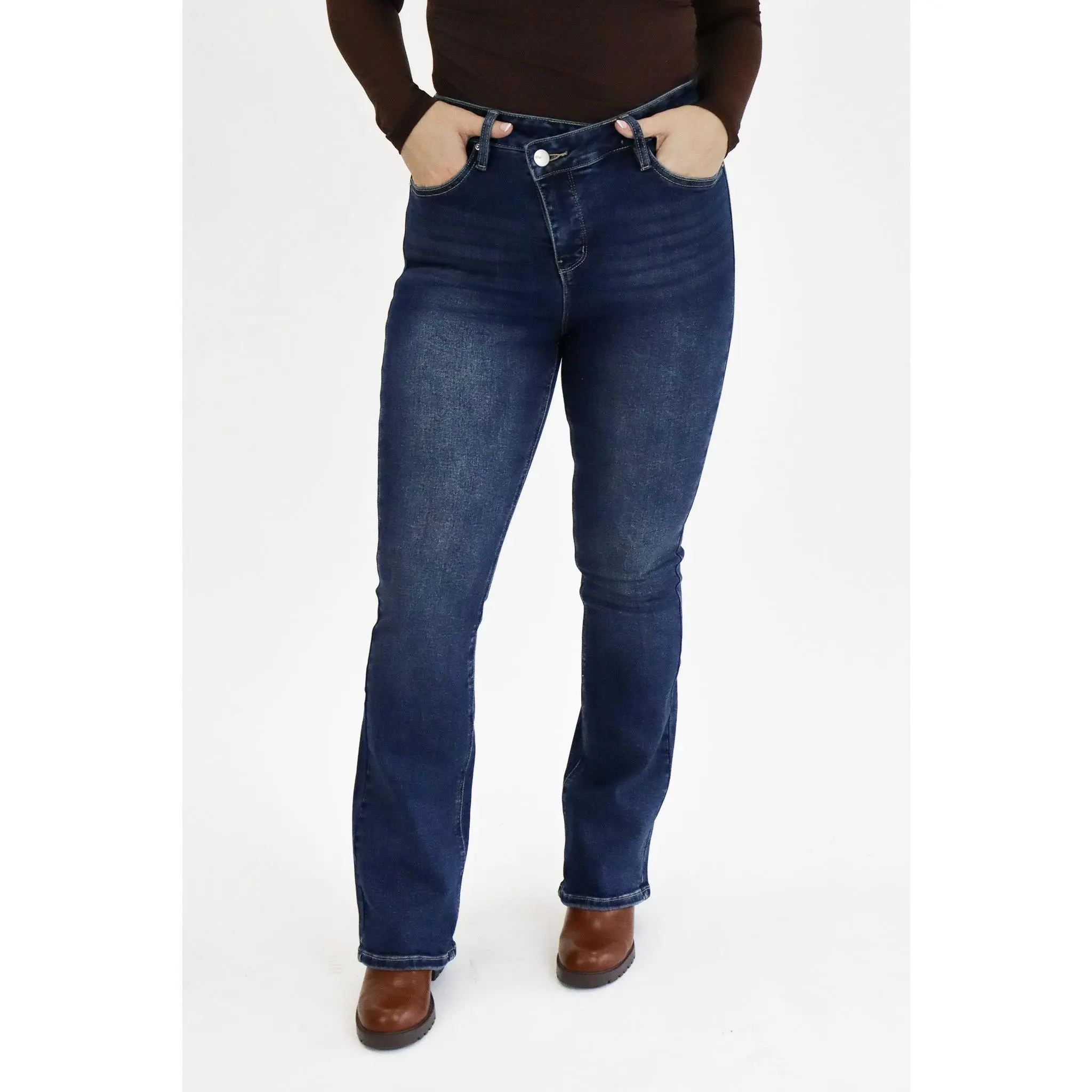 Tummy Control Bootcut Jeans by RFM