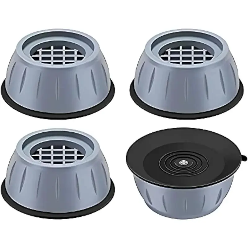 4-piece washing machine/dryer shock-absorbing pad, anti displacement and anti shake universal dimensionsshock isolation and noise reduction washing machine bracket,