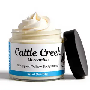 Whipped Tallow Body Butter by Cattle Creek - Deep Moisturizing, Skin Soothing & Repairing Cream Body Care Moisturizer