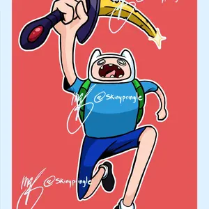 Adventure Time Finn Sword Decorative Sticker