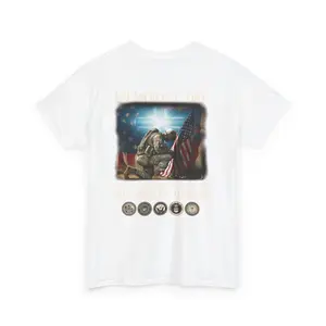 Memorial Day T-Shirt We Will Never Forget Our Fallen Heroes Military Tribute Tee Patriotic Veteran Remembrance Shirt Cotton Light for Men & Women