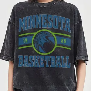 Minnesota Basketball Vintage Shirt, Basketball Retro 90s Sweatshirt, Classic Logo Hoodies, Wash T-shirt, Gift for fan, Gift for Him