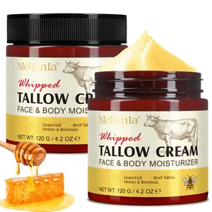 Meifenla Whipped Tallow Cream, Face & Body Moisturizer, Grass Fed Beef Tallow Face Cream, Body Lotion All Skin Types (120g/ 4.2 oze) Skincare Comfort