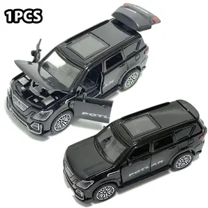 Metal Off-Road Car Model Alloy Diecast Collectible with Detachable Hood and Tail Wing, Detailed Interior, Perfect Home Office Decor, Ideal Gift for Car Enthusiasts