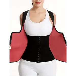 Beach outfits Women's Slimming Waist Trainer Tank Top - Adjustable, Non-See-Through, Solid Color, Perfect for Fitness & Training, Comfortable Sauna Sweat Body Shaper