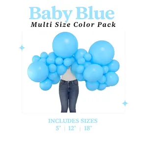 Baby Blue Balloon Pack with Optional Add-Ons
