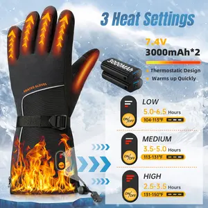 Heating Gloves, Suitable For Both Men And Women, With Touchscreen Function, Upgraded Anti-slip And Warm Gloves, Suitable For Outdoor Work, Hiking, Hunting In Winter, Christmas Gift.