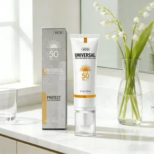 VGO UV Sunscreen SPF50 for All Skin Types - Gentle Non-Greasy Texture, Broad-Spectrum Protection, Moisturizing & Brightening, Ideal for Daily Use