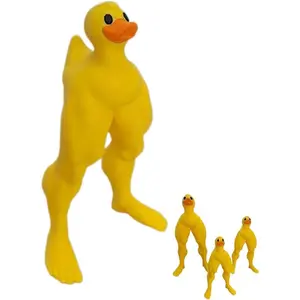 Muscular Legs Duck, 3D-Printed Muscular Buff Duck Statue Ornament, Fun Muscular Buff Duck Statue Ornament, for Home Living Room Bedroom Housewarming Ideas Present