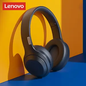 Lenovo TH10 Over-Ear Wireless Headphones with Bluetooth 5.0, Zero-Delay 3D Hi-Fi Stereo Sound, Telescopic Foldable Design for Comfortable Wear, Sweat-Resistant Sports Headset for Music & Calls