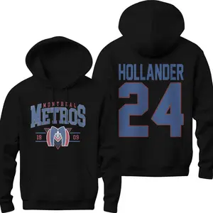 Retro 90s Boston Raiders Shane Hollander 24 Hoodie Two-Sided, Heated Rivalry Hoodie