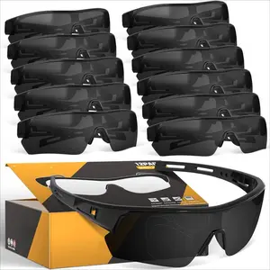 Tinted Safety Glasses for Men Women, Safety Goggles Impact Resistant, ANSI Z87.1+ UV400 Eye Protection, Anti Scratch