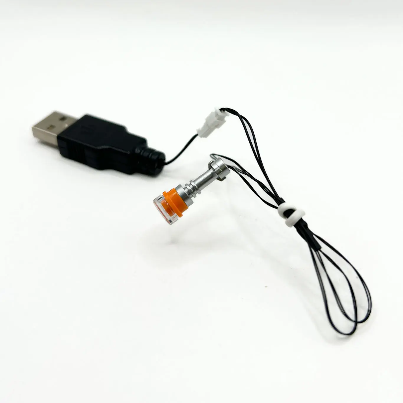 Light-Up Flashlight / Marshalling Baton (Orange) for Minifig USB