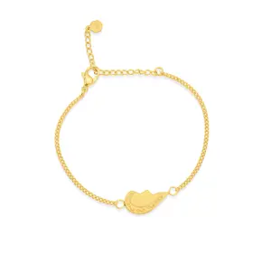 Vintage Initial Broken Heart Bracelet Set