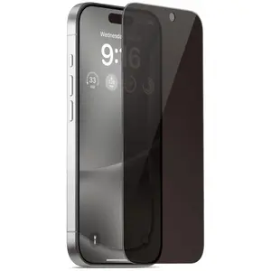 3 Pcs Privacy Tempered Glass Screen Protector for iPhone 16 Pro
