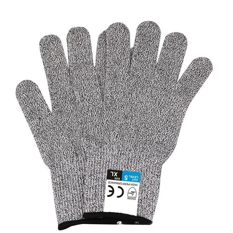Cut Resistant Gloves Food Grade Level 5 Protection, Safety Kitchen Cuts Gloves for Oyster Shucking, Fish Fillet Processing, Mandolin Slicing, Meat Cutting and Wood Carving.