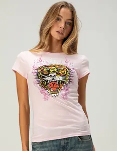 ED HARDY Tiger Womens Fitted Tee