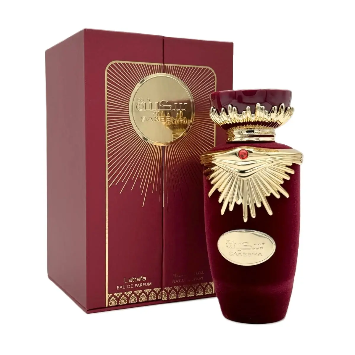Lattafa Sakeena Eau de Parfum, Long-Lasting Floral Perfume for Women & Men, Signature Scent with Sweet Fruity & Spicy Notes, 3.4 fl oz Spray, Floral Scented Perfume, Long Lasting Perfumes