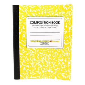 School Supply Boxes | Wide-Ruled Composition Notebooks | Available in Multiple Pack Sizes & Colors | 100 Sheets, 200 Pages Per Pack