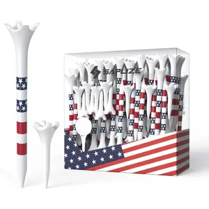 Professional Plastic Golf Tees, 100/50 Pack (1-1/2'' & 3-1/4''), Engineered to Reduce Friction & Side Spin, Unique Golf Gifts for Golfers