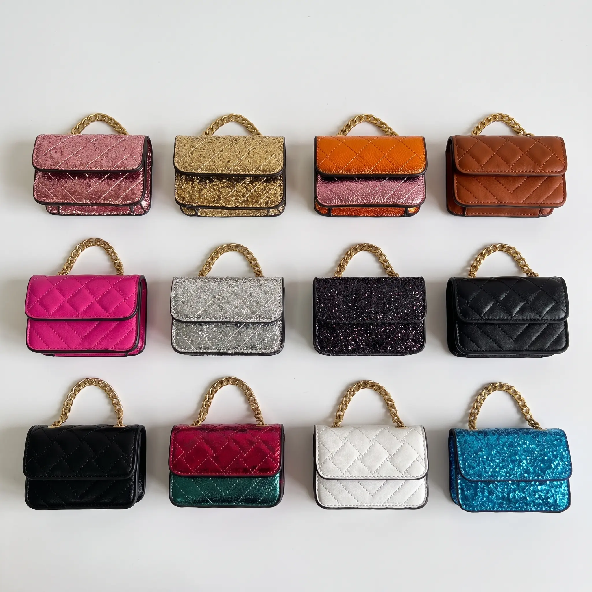 Mini Luxury Chain Crossbody Bag, Magnetic Flap Shoulder Purse, Elegant Daily Party Bag, Gift for Her, Multi Colors