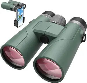 10X42 UHD Binoculars for Adults High Powered with Phone Adapter - Large View, BAK4 Prism, Waterproof, Lightweight for Bird Watching, Hunting, Cruise, Travel, Sports