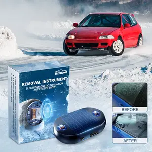 Car Windshield Ice Scraper, Rearview Mirror Deicing Tool, Quick Snow Melting, Portable Anti-Freeze Instrument for Winter Driving, Windshield Cleaning Tool