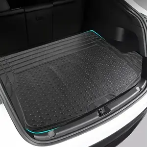 1 Pc Black 31.5×47.2in Vinyl Cargo Mat for Cars - Universal Cuttable Liner, Large Size, Waterproof & Non-Slip, with Cutting Grid - for Vehicle Protection, Fits Cars/SUVs/Trucks