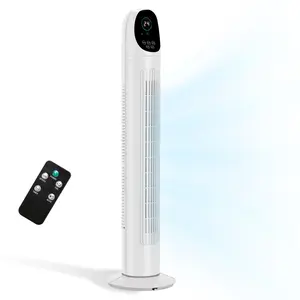 36" Tower Fan with Remote, LED Display, 3 Wind Modes, Oscillating Standing Fan with Timer for Office & Home