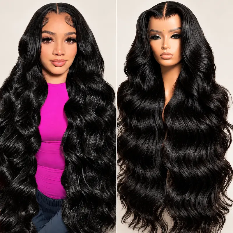 Body Wave 13x6 Lace Frontal Wigs Human Hair 180% Density HD Transparent Body Wave 13x4 Lace Front human hair wigs For Women Pre-Plucked Hairline with Baby Hair 13x6 Wear and Go Glueless Wigs Human Hair 6x4 Pre-Cut lace wig Ready to Wear Glueless Wigs