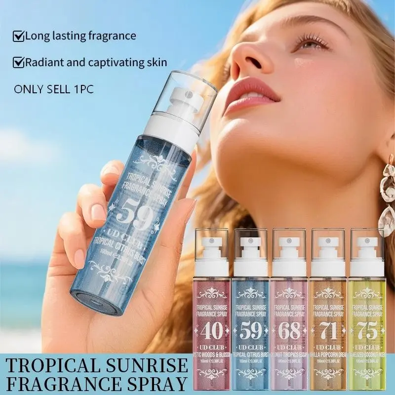 6 Fragrance Options Spray - Fragrance Sprays - Floral Fragrance Free Long-Lasting Mist with Vanilla, Jasmine, Orange, Coconut & More - 3-5% Concentration for Women & Men, Wedding, Party, Travel - Scent Gift Long Lasting Fragrances