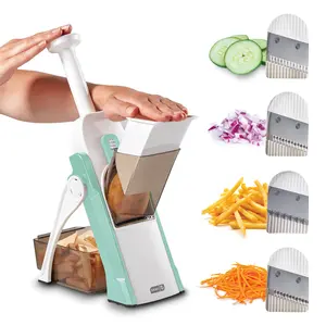 Safe Slice® Mandoline Slicer, Julienne + Dicer for Vegetables, Meal Prep & More with 30+ Presets & Thickness Adjuster