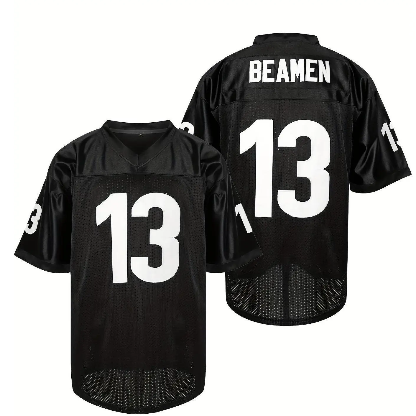 Men's football jersey，#13 v-neck mesh breathable. Running sports training competition wear, breathable, gift for sports enthusiasts,summerwins,travel essentials,camping essentials