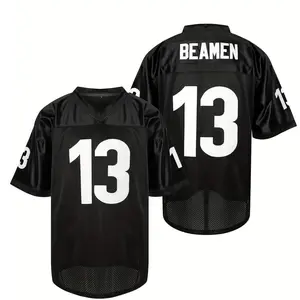 Men's football jersey，#13 v-neck mesh breathable. Running sports training competition wear, breathable, gift for sports enthusiasts,summerwins