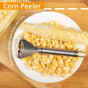 Magic Corn Peeler & Planer -  Food-Grade 304 Stainless Steel Kitchen Tool for Effortless Corn Removal Cutting Modern Cooking Kitchenware Utensils Home