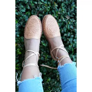 Rosalinda Lace Up Mexican Huaraches - Women's Summer Footwear, Comfortable Sandals for Walking, Ideal for Summer Wear