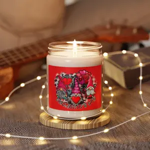 Valentin's Gnome Candle, or God says I am, Candle, Scented, Gift