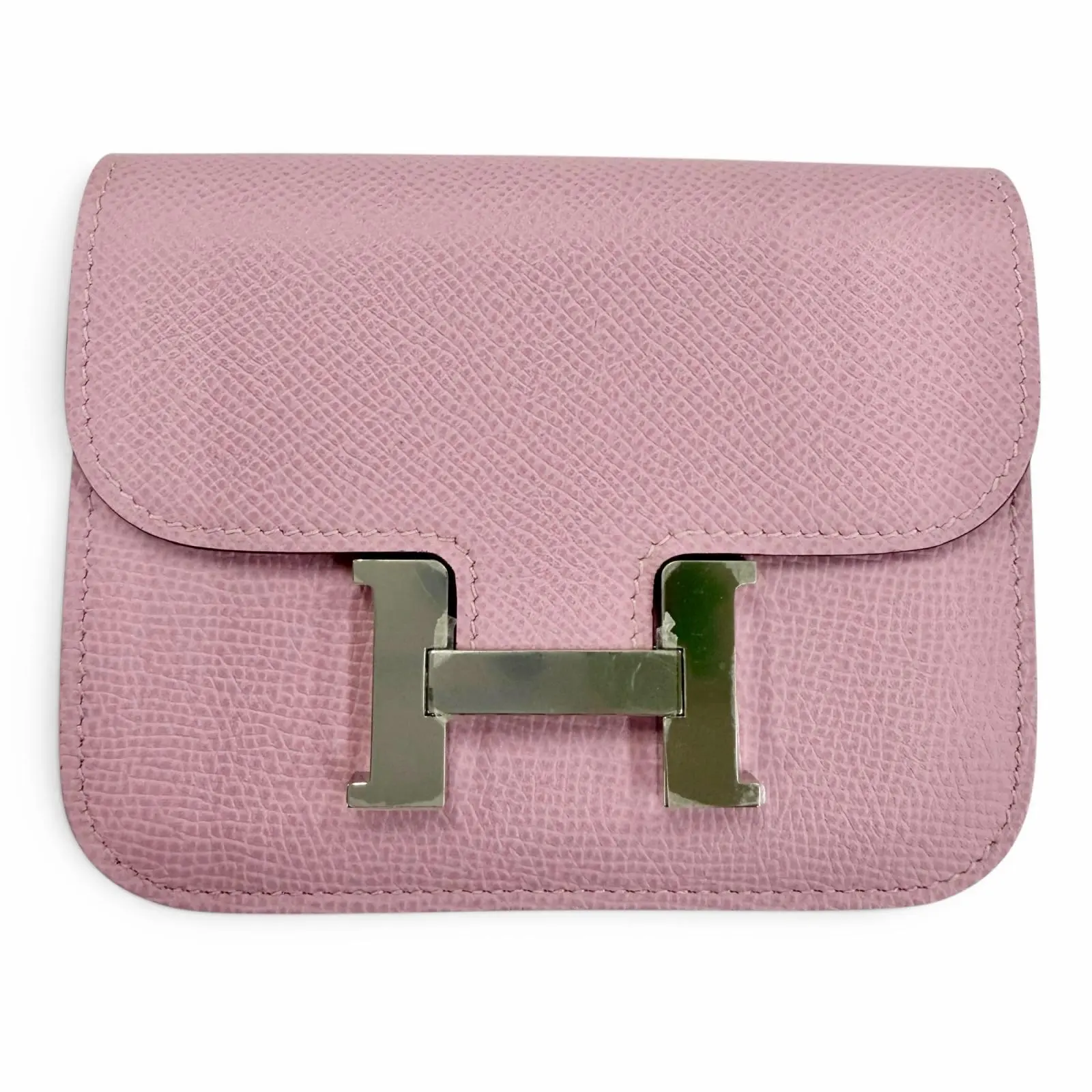 Pre-owned HERMÈS Calfskin Small Leather Goods Hermes Constance Slim Epsom Wallet