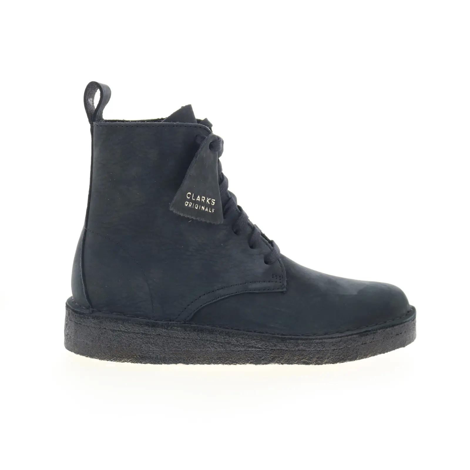 Clarks Desert Coal HI 26169006 Womens Black Nubuck Casual Dress Boots