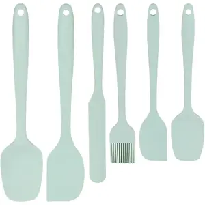 Pieces Silicone Spatula Set, Food Grade Silicone Scraper Spatulas Heat Resistant Kitchen Utensils Brush Spatula for Scraping, Cooking, Mixing, Baking