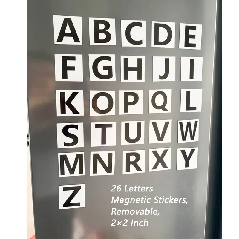 26 Magnetic Alphabet Stickers, Moveable Soft Magnet, Early Education Puzzle, Classroom Markers, Kids Learning Toys, Preschool Alphabet Tool, Visual Learning Tools