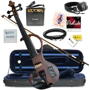 CLEARANCE Bunnel Edge Zebrano Electric Violin Outfit CLEARANCE Bunnel Edge Zebrano Electric Violin Outfit