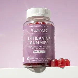 L-Theanine Gummies by BrainMD | Calm, Stress & Focus Support Supplement