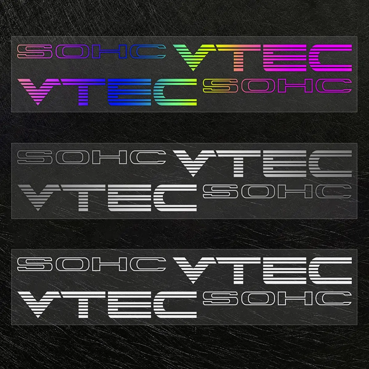2026 New 1 Pair SOHC VTEC Vinyl Car Stickers Automobile Styling For Civic Si Accord HR-V CR-V JDM Typer Auto Accessories Decal Waterproof For your Cars