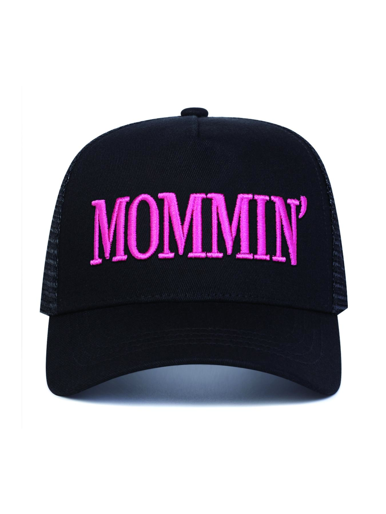 Unisex Mommin Baseball Cap, Dome Mesh Cap, Adjustable Woven Sun Protection Hat, Casual Outdoor Travel Beach Vacation Headwear for Men Women, Quality Caps, Outdoor Hats