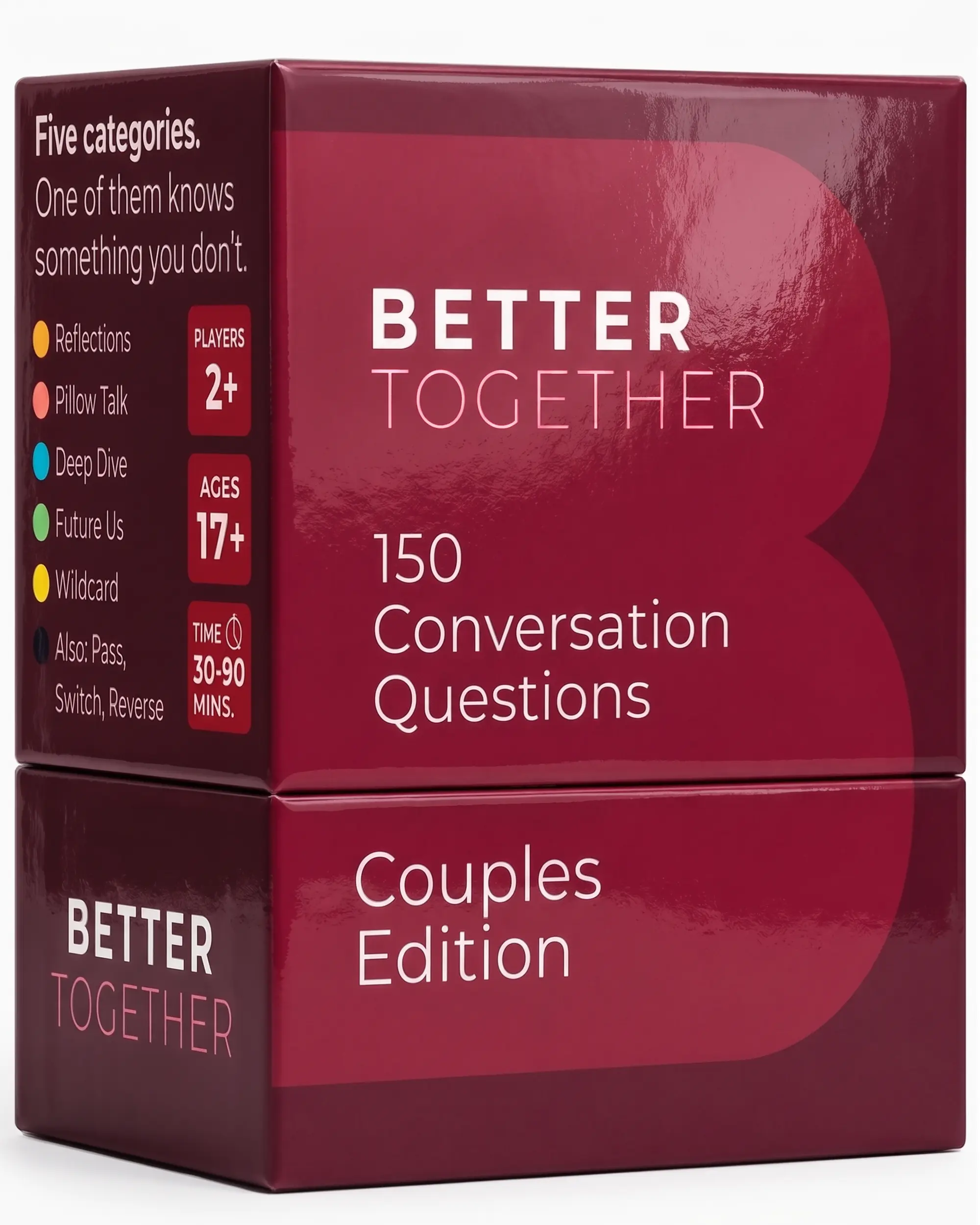 Better Together 150 Deep Conversation Cards for Couples - Co-Developed with Therapists - Couples Card Game for Date Nights Gifts