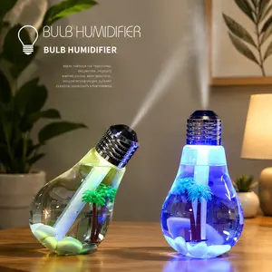 USB bulb aromatherapy humidifier with 100ml capacity and 7-color changing LED lights,Wireless Aroma Diffuser Automatic Air Freshener Room/Car Perfume