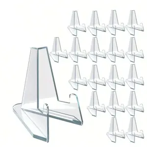 40pcs Transparent Acrylic Card Display Stand, Adjustable Frame Holder, Card Desk Organizer for Sports Cards, Psa Graded Cards, Baseball Cards & Collectibles