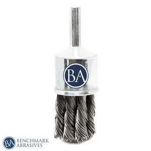 3/4" Knot Wire End Brush - Carbon Steel Wire