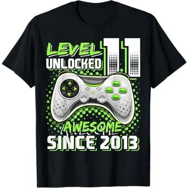 11th Birthday Gamer 11 Year Old Funny Bday Boy Eleven Son T-Shirt